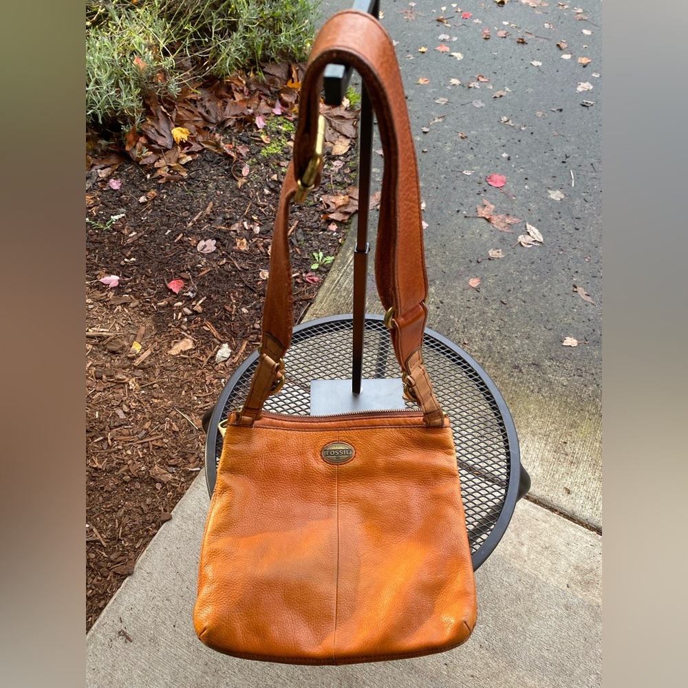 Fossil Brown Leather Shoulder Bag